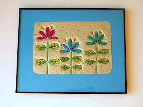 Use disposible baking dish to make tin wall art