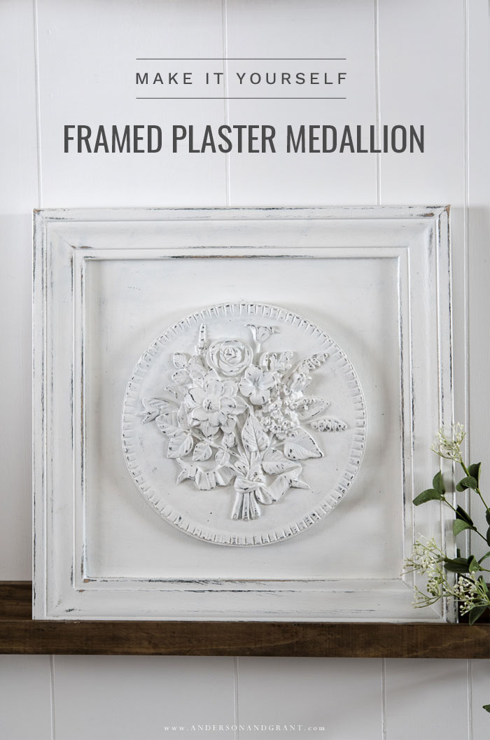 Framed Plaster Medallion