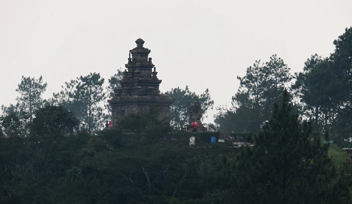 Candi Gedong V dari Kejauhan