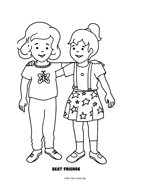  Best Friends Forever Coloring Pages 6