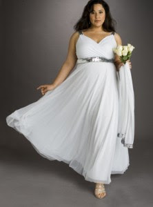 Plus size wedding dress