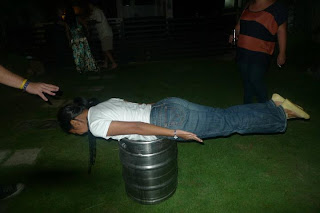 Planking on a Keg