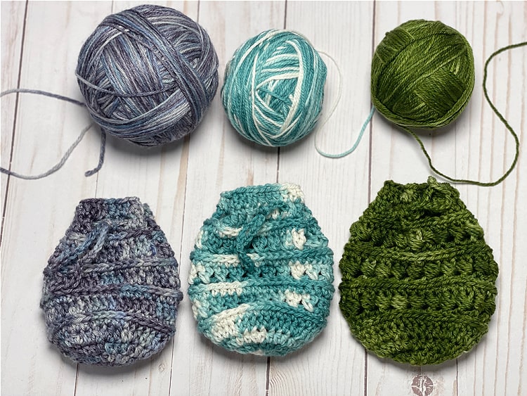 5 Little Monsters: Crocheted Dice or Trinket Bags 3 Ways