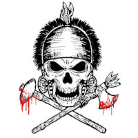 logotipo de radio metal warrior peru