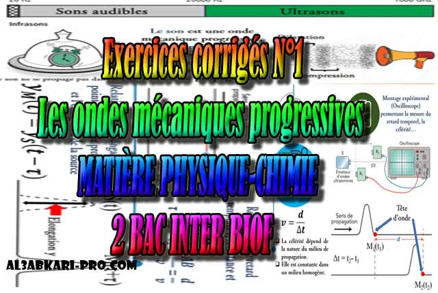 Exercices corrigés N°1 Les ondes mécaniques progressives, 2 bac inter biof, Physique chimie, 2 bac inter, sciences biof, PDF, BIOF, baccalauréat international maroc, baccalauréat international, BAC, 2 éme Bac, Exercices, Cours, Contrôles Contrôle continu, examen nationaux, exercice, filière, 2ème Baccalauréat, cours gratuit, cours gratuit en ligne, cours particuliers, cours à domicile, soutien scolaire à domicile, les cours particuliers, cours de soutien, les cours de soutien, cours online, cour online.