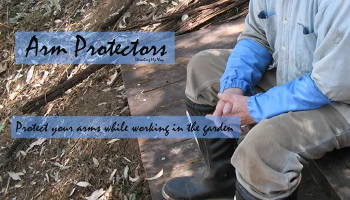 Protect your arms while working in the garden ~ Threading My Way