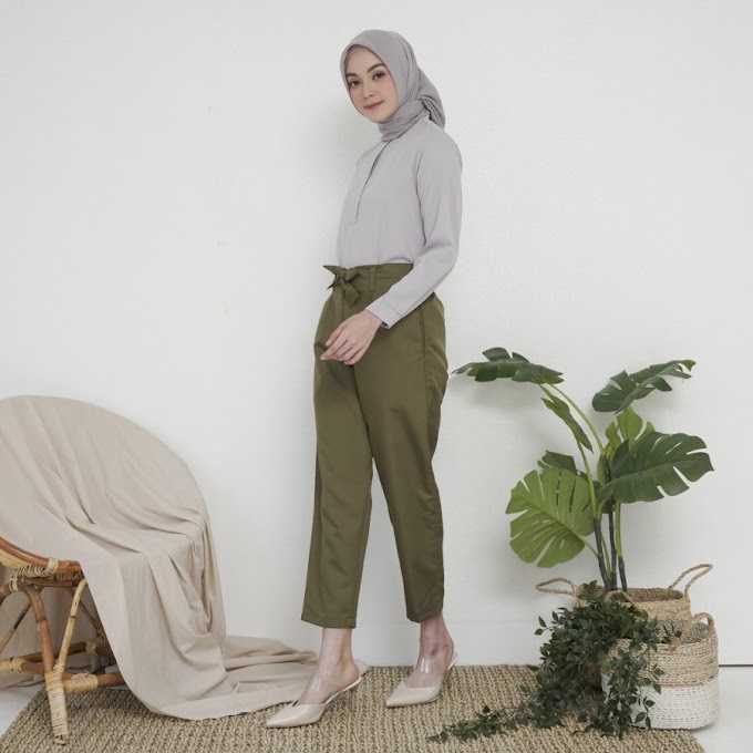 Wulfi Celana Utuh Tadung Ribbon Chinos Pants Army