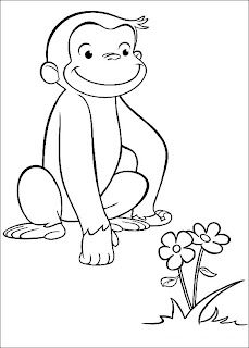 Curious George Coloring Pages