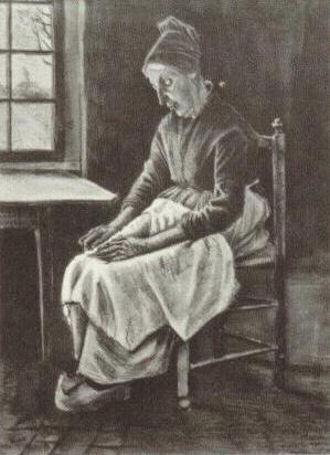 Woman Sewing