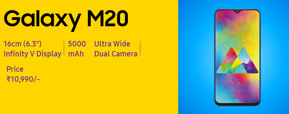 Samsung Galaxy M20 Phone Specification and Price in India