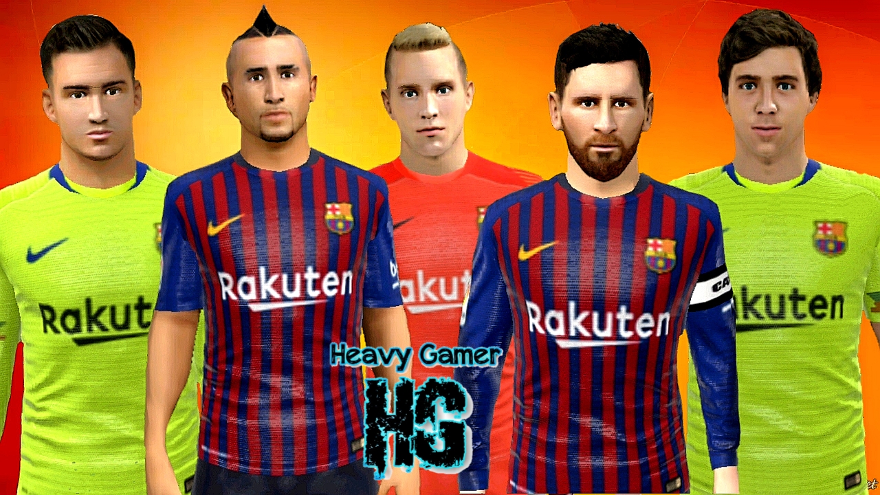 Fc Barcelona 2018 19 Kits Logo All Players For Dream