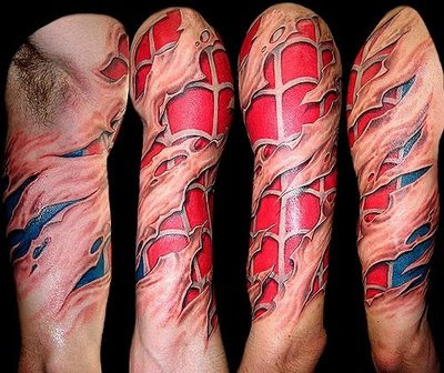 This is a wicked SpiderMan inspired tattoo that somebody got