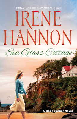 book cover of contemporary Christian romance novel Sea Glass Cottage by Irene Hannon