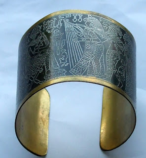 Large cuff Egyptian bangle