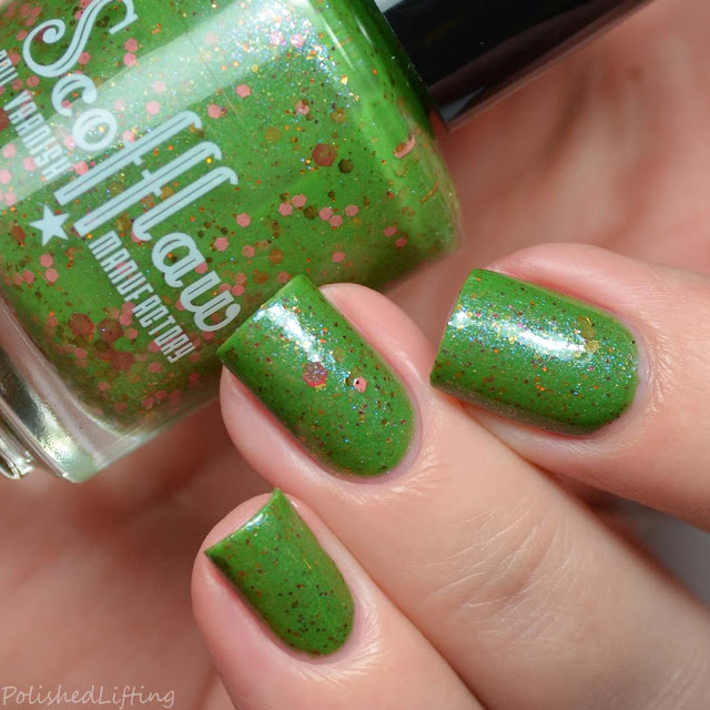 green crelly nail polish