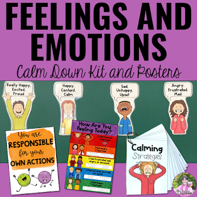 Feelings and Emotions Calm Down Kit and Posters