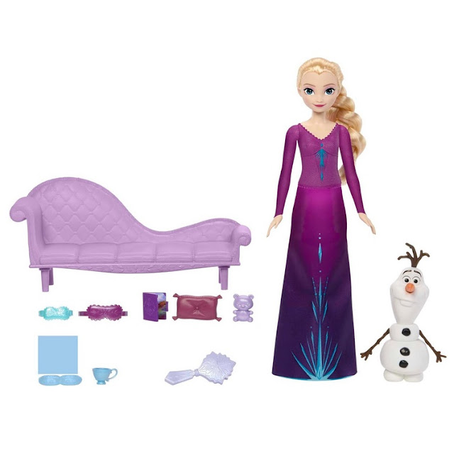 Poupée Disney Frozen 2 : Elsa et Olaf rêves de neige, hors boîte.