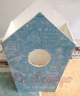 tuto nichoir cartonnage tutorial birdhouse cartonnage