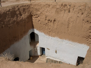 Détail d'une maison troglodyte