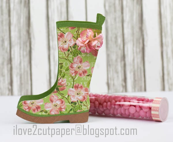 Boot Gift Box, Candy Holder cutting file