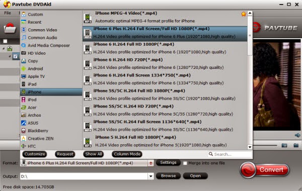 DVD to iPhone 6 Plus and iPhone 6