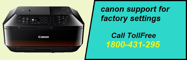 canon printer support for factory setting