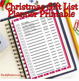 Make your Christmas shopping easier with this Christmas Gift List.  This free planner printable will help you keep your shopping organized and your budget on track.