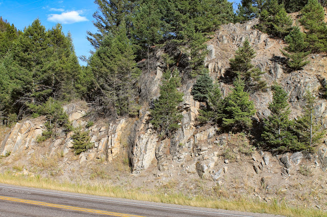 Gallatin River canyon Montana geology river rafting rocks Yellowstone National Park copyright RocDocTravel.com