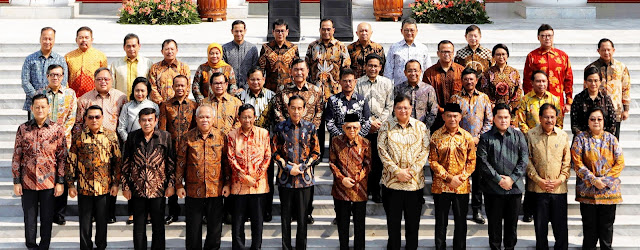 Daftar Lengkap Susunan Kabinet Jokowi - Ma'ruf 2019 - 2024 ~ Kabinet Indonesia Maju