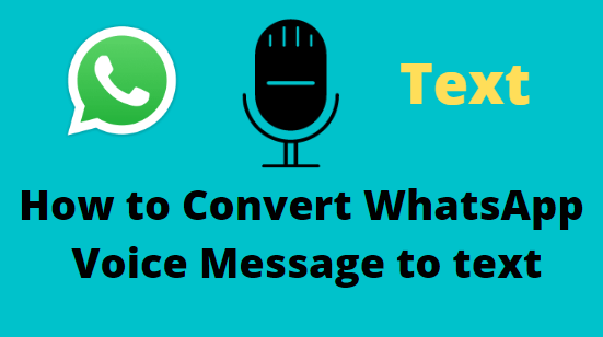 How to Convert WhatsApp Voice Message to text