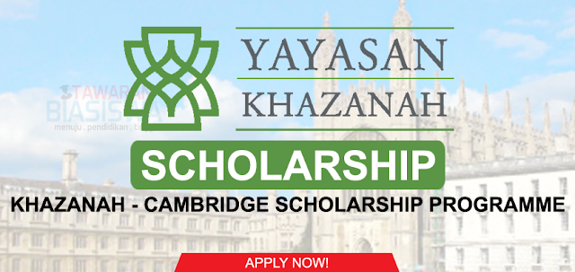 Yayasan Khazanah-Cambridge Scholarship Programme 2024