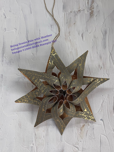 Twisted Star Ornament, Being CreateAble with Heather