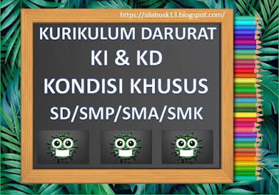 KIKD Kurikulum Darurat Dalam Kondisi Khusus Tingkat SD, SMP, SMA, SMK