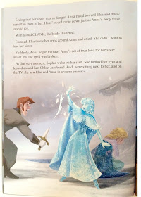 inside frozen story book