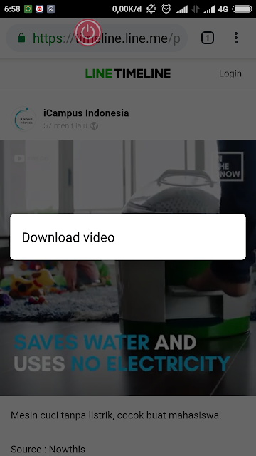 4 Langkah Cara mudah download video di line tanpa aplikasi