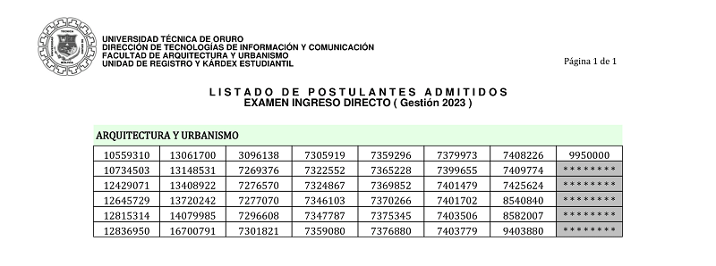 - EXAMEN DE INGRESO DIRECTO 2023