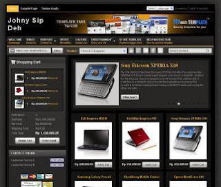 Download Template Toko Online Dengan Cart Belanja