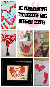 10 Valentines Day Crafts for Little Hands {toddler, kids Valentines crafts}