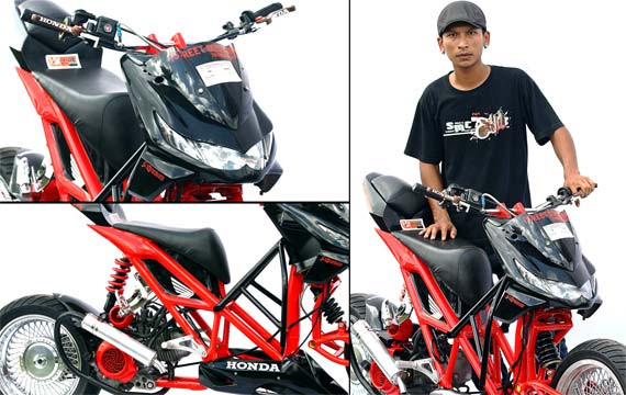 Modifikasi Motor Honda Beat Matic Street Fighter 2012