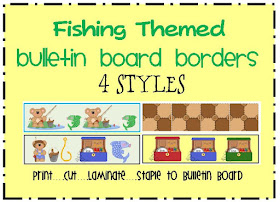 fishing themed bulletin board border
