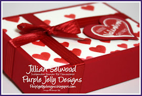 Chocolate box Stitched satin ribbon, Valentine gift, You're my #1 Hero stamp set