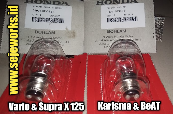 Biaya dan Cara Mengganti Lampu Senja Serta Lampu Depan Honda BeAT