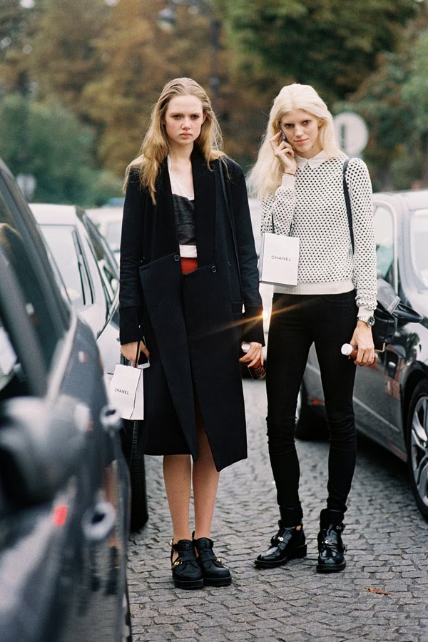 Paris Fashion Week SS 2014... Holly Rose and Devon