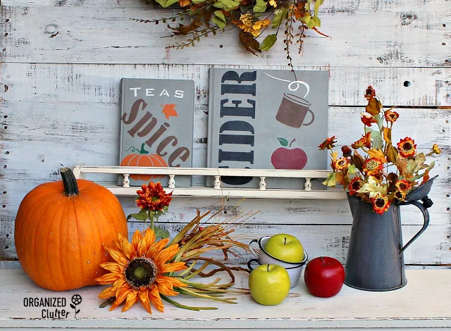 Photo of fall themed book makeovers