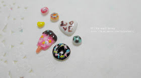 Self Nail Art, Ice Cream Nail Art! Sweet 3D ice Cream Nail parts