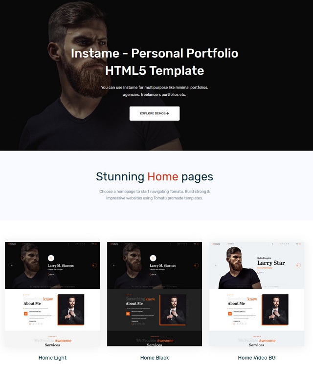 Personal Portfolio HTML5 Template