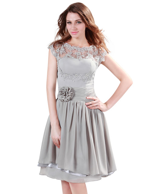 Grace-Karin-Short-Dress-Lace-Cap-Sleeve-Gray