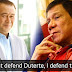 "I dont defend Duterte, I defend the country" - Teddy Boy Locsin