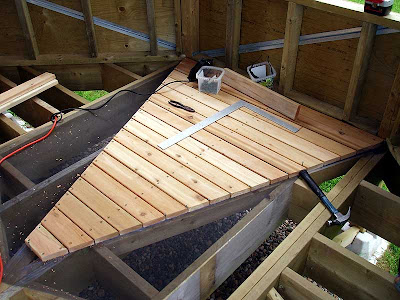  My gazebo finally has a floor , sorta!