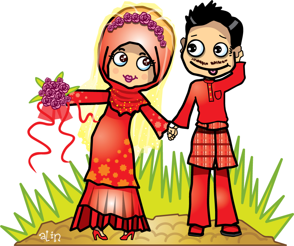 Kartun Muslim Pengantin Gambar Kartun